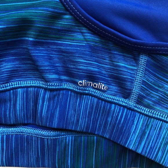 Adidas Techfit Climalite Sport Bra Top Small Blue🔵Has Only Been Air-Dried🔵 - Picture 5 of 7